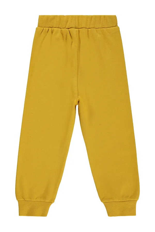 Erkek Çocuk Eşofman Altı Km 2-5 Yaş Hardal - Paket