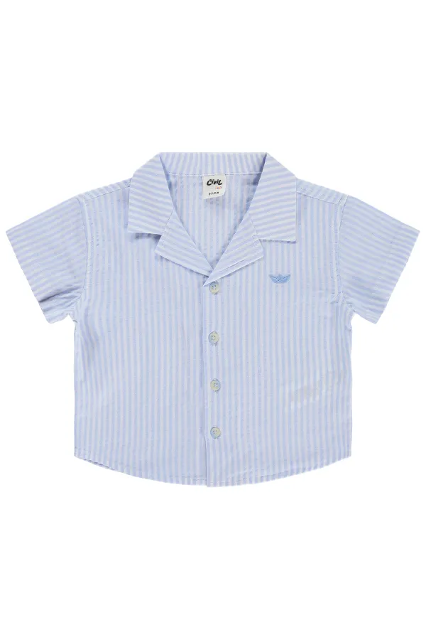 Bebek Gömlek 0-24 Ay Mavi - Paket