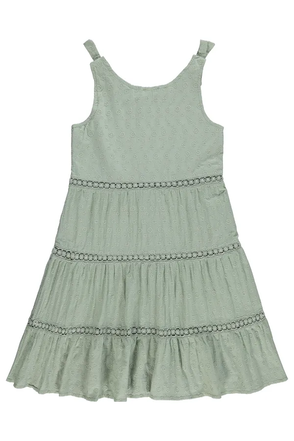 Girls' Jumpsuit and Dress, Ages 10-13, Light Green - Package
