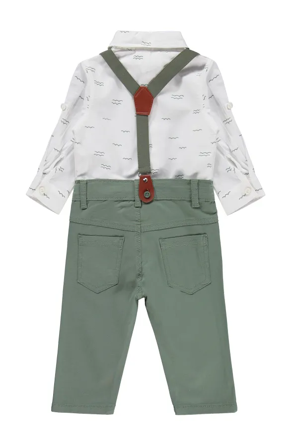 Ensemble bébé 0-24 mois kaki - Emballage