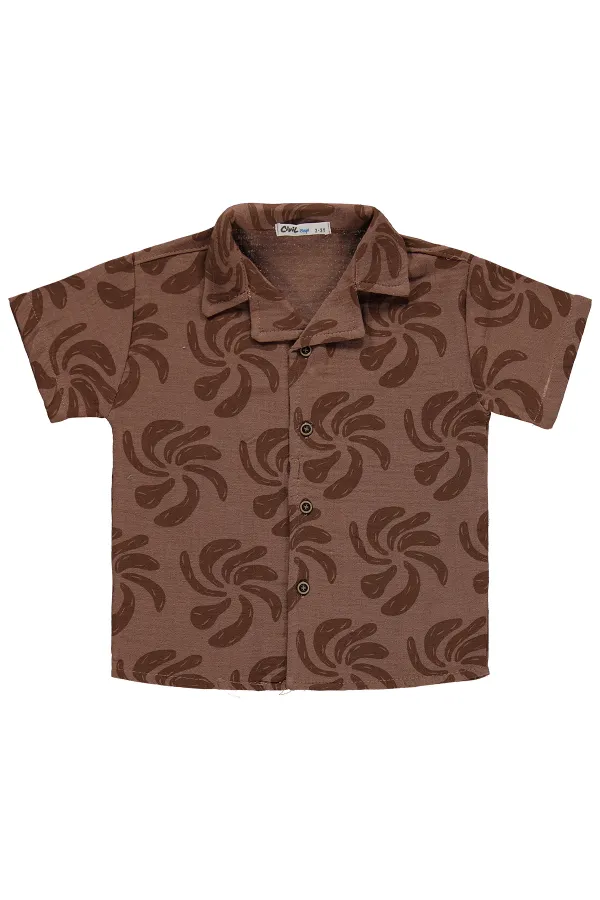 Erkek Çocuk Takım 2-5 Yaş Kahve - Paket