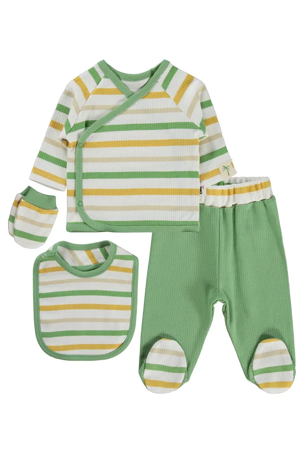 Bebek Zıbın Takımları 0-24 Ay Ekru - Paket