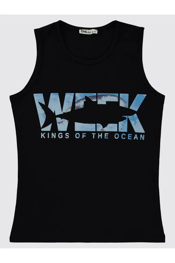 Lot de T-shirts noirs pour garçons de 10 à 13 ans