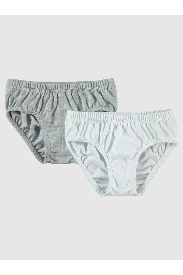 Culottes grises et blanches pour garçon - Emballage