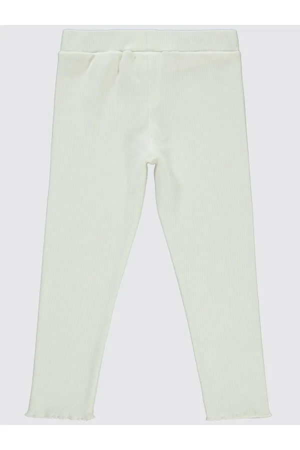 Collants pour filles de 6 à 9 ans, écru - Paquet