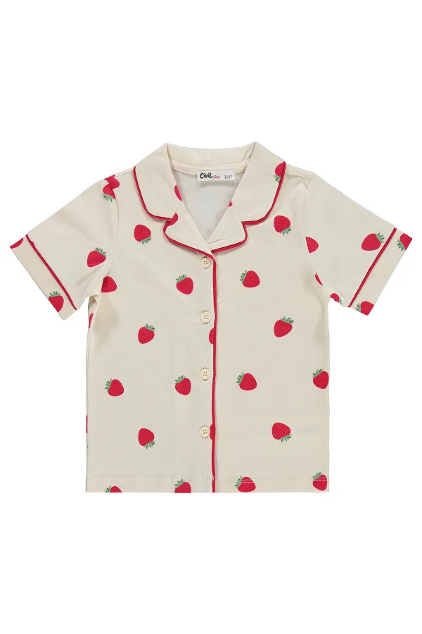 Kız Çocuk Pijama Takımı 2-5 Yaş FilDişi - Paket