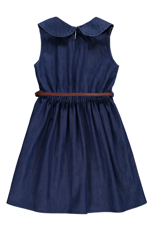 Girls' Jumpsuit and Dress, Ages 6-9, Dark Blue - Package