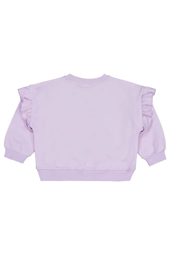 Kız Çocuk Sweatshirt 2-5 Yaş Lila - Paket