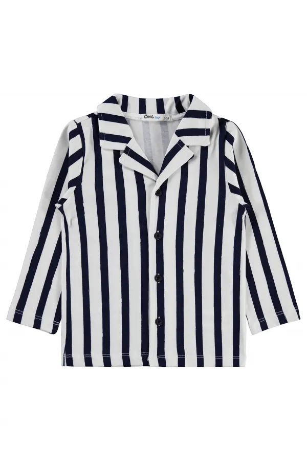 Ensemble pyjama garçon, 2-5 ans, bleu marine - Lot