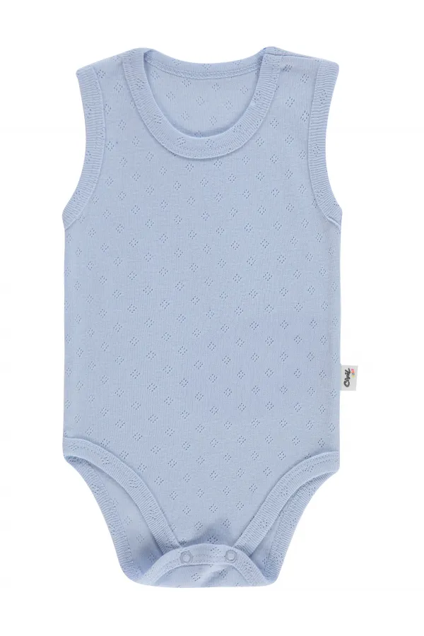 Bebek Çıtçıtlı Badi 0-24 Ay Mavi - Paket