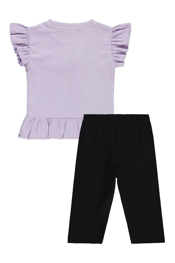 Ensemble pour filles 2-5 ans Lavande douce-Noir - Pack