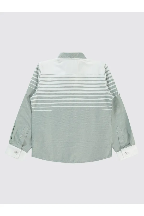 Chemise garçon 10-13 ans kaki - Emballage