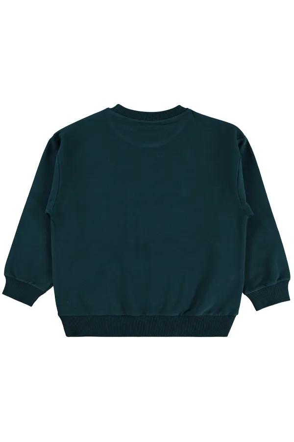 Erkek Çocuk Sweatshirt 10-13 Yaş Koyu Yosun - Paket