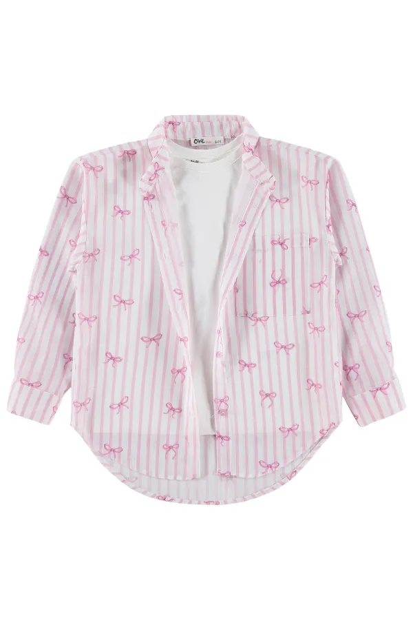 T-shirt rose pour fille, 10-13 ans - Lot