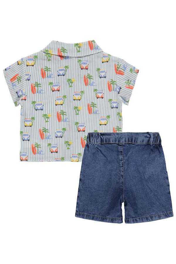 Bebek Takım 0-24 Ay Mavi - Paket