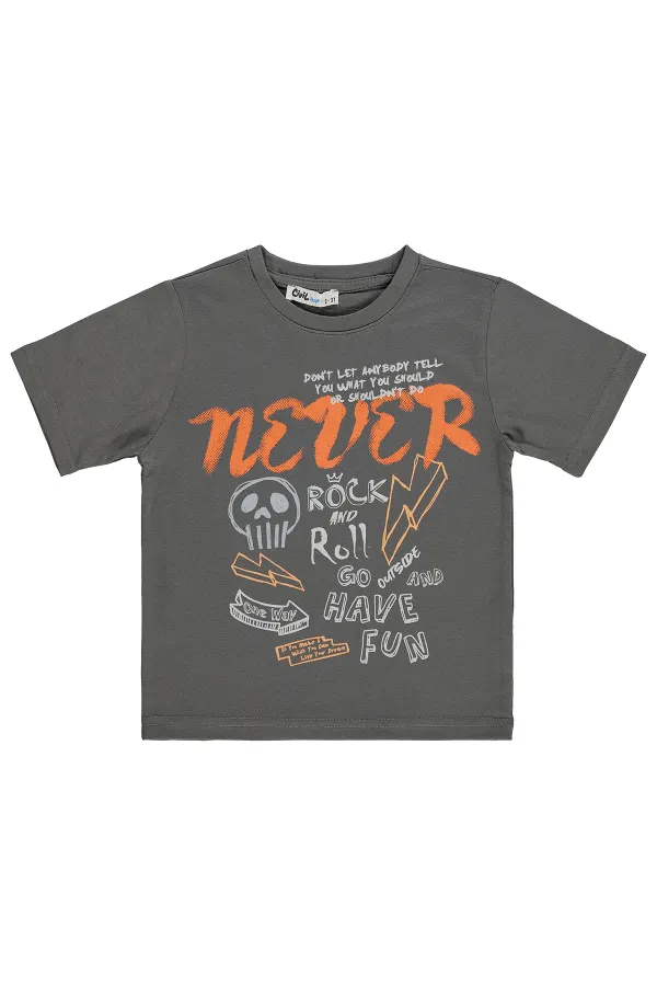 T-shirt garçon Km 2-5 ans Gris - Lot