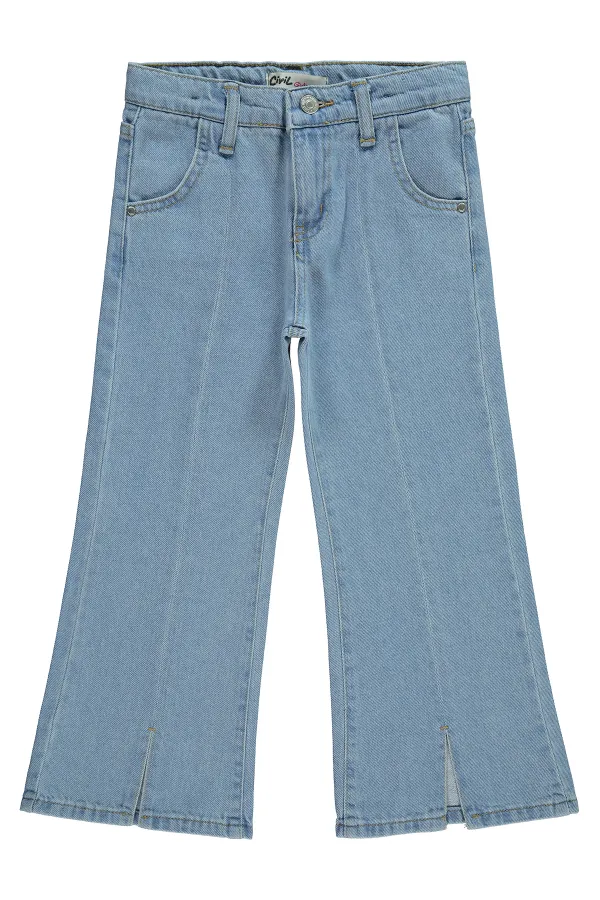 Pantalon bleu clair pour fille de 10 à 13 ans - Emballage