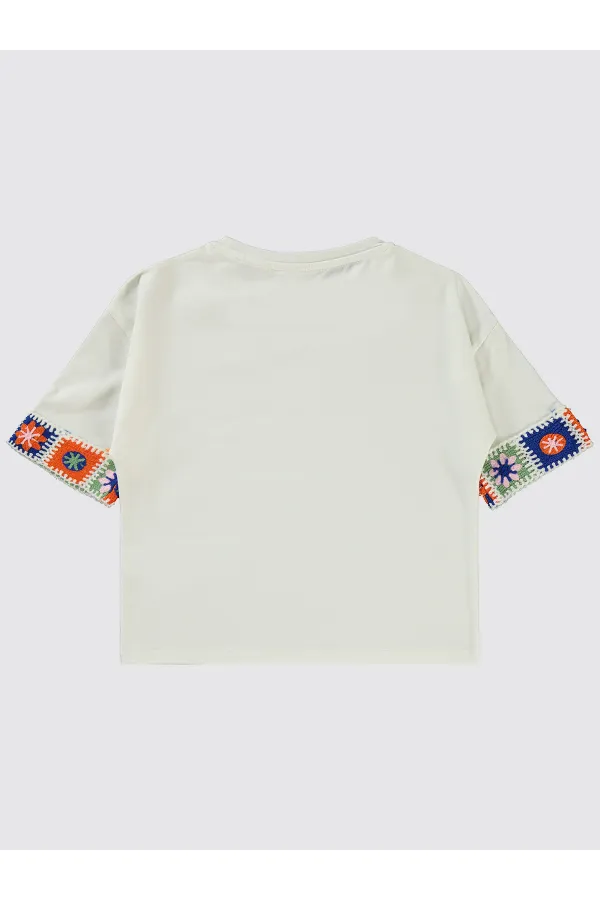 Kız Çocuk Tişört 10-13 Yaş Ekru - Paket