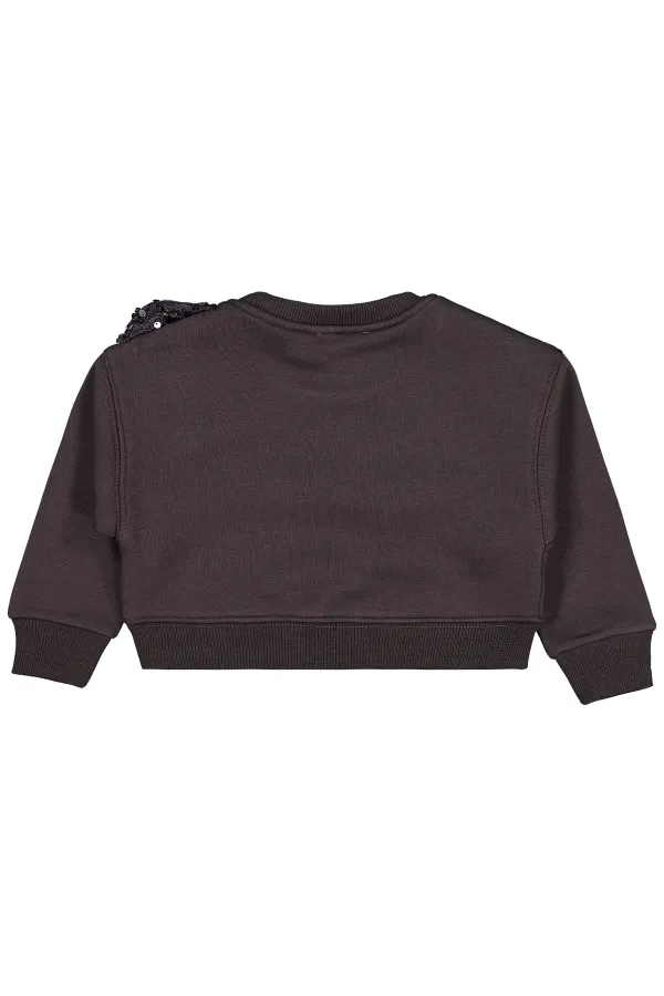 Kız Çocuk Sweatshirt 2-5 Yaş Antrasit - Paket