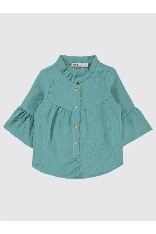 Girl's Shirt 2-5 Years Old Green - Package