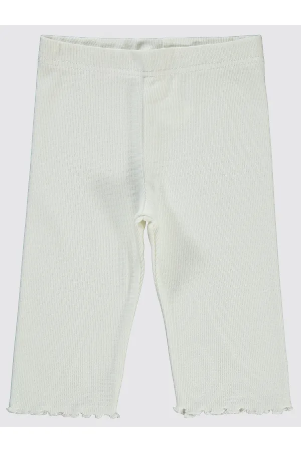 Collants pour filles de 2 à 5 ans, écru - Paquet