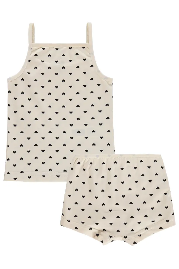 Kız Çocuk İç Çamaşırı Takım 2-9 Yaş Vanilya - Paket