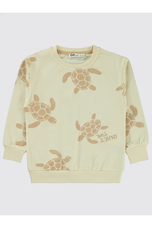 Boy Sweatshirt 2-5 Years Ivory - Pack