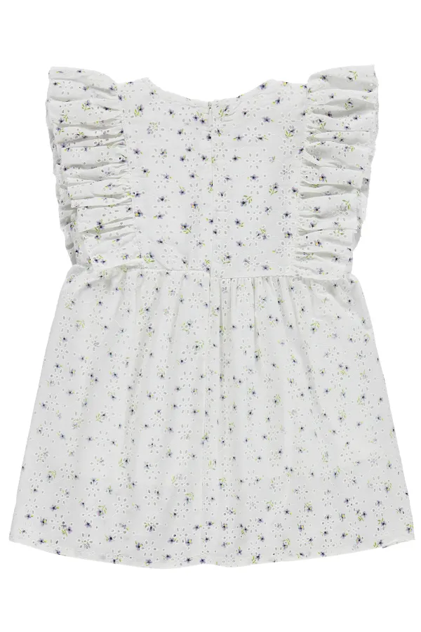 Girls' Jumpsuit and Dress Set, Ages 2-5, Off-White - Package