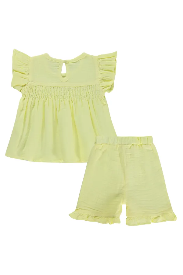 Bebek Takım 0-24 Ay Limon Sarısı - Paket