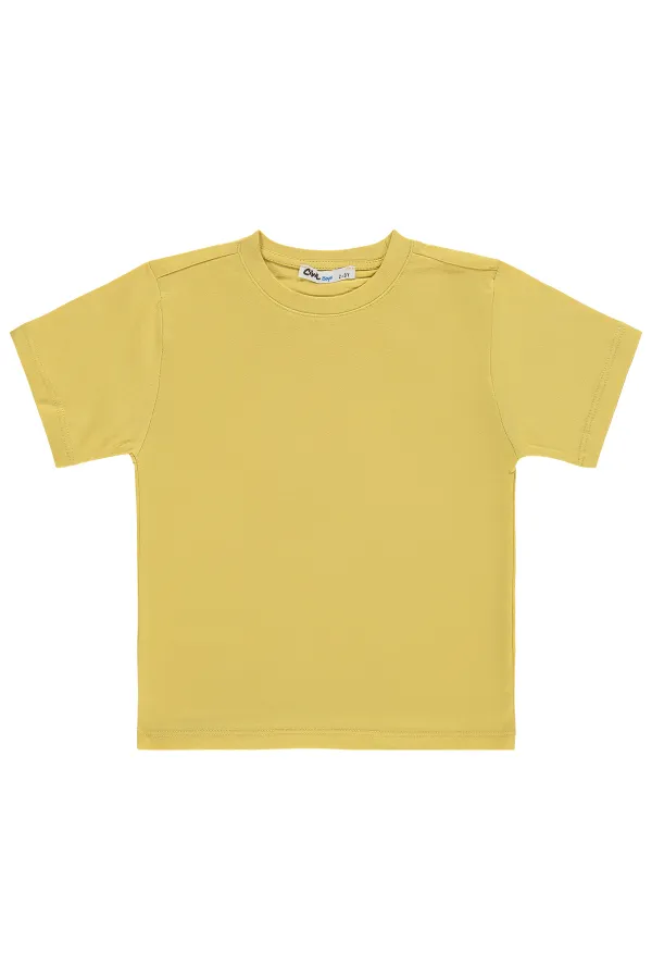 Lot de T-shirts pour garçons, 2-5 ans, jaunes