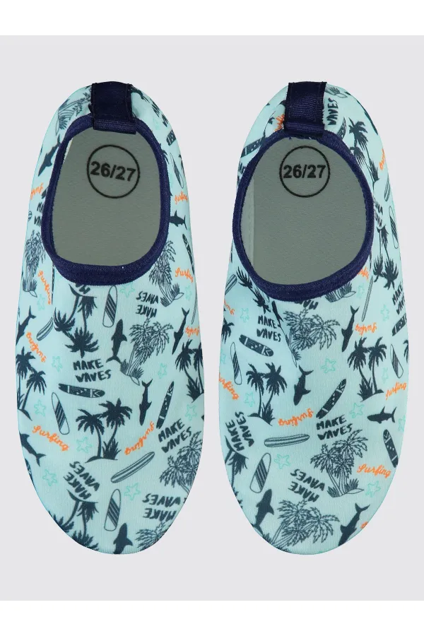 Chaussures de plage pour garçons, pointures 26 à 30, bleu clair - Emballage