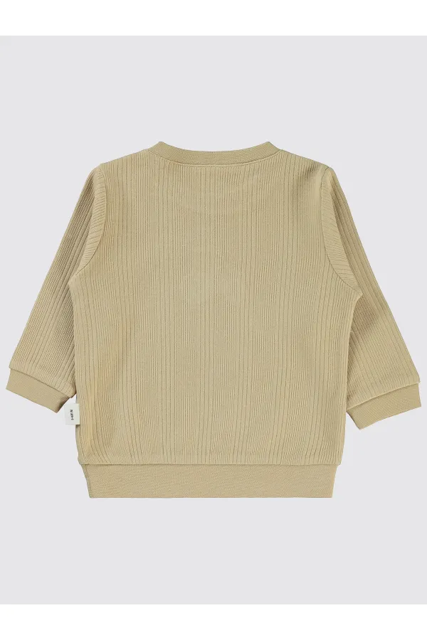 Bebek Sweatshirt 0-24 Ay Sütlükahve - Paket