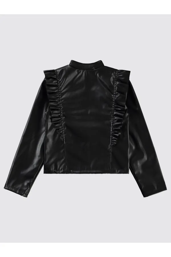 Kız Çocuk Ceket 10-13 Yaş Siyah - Paket