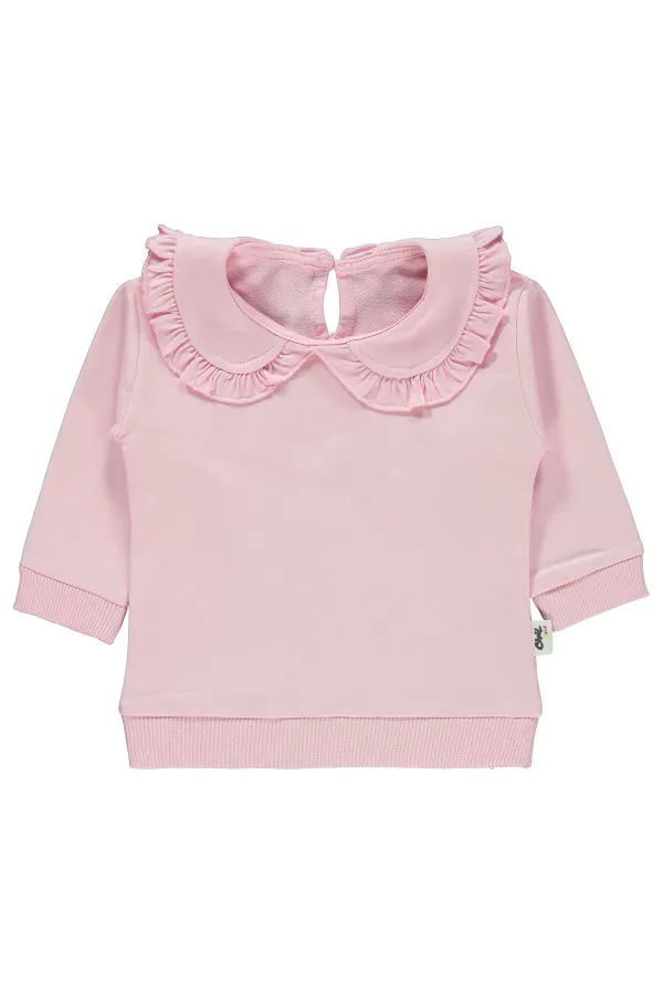 Bebek Sweatshirt 0-24 Ay Pembe - Paket