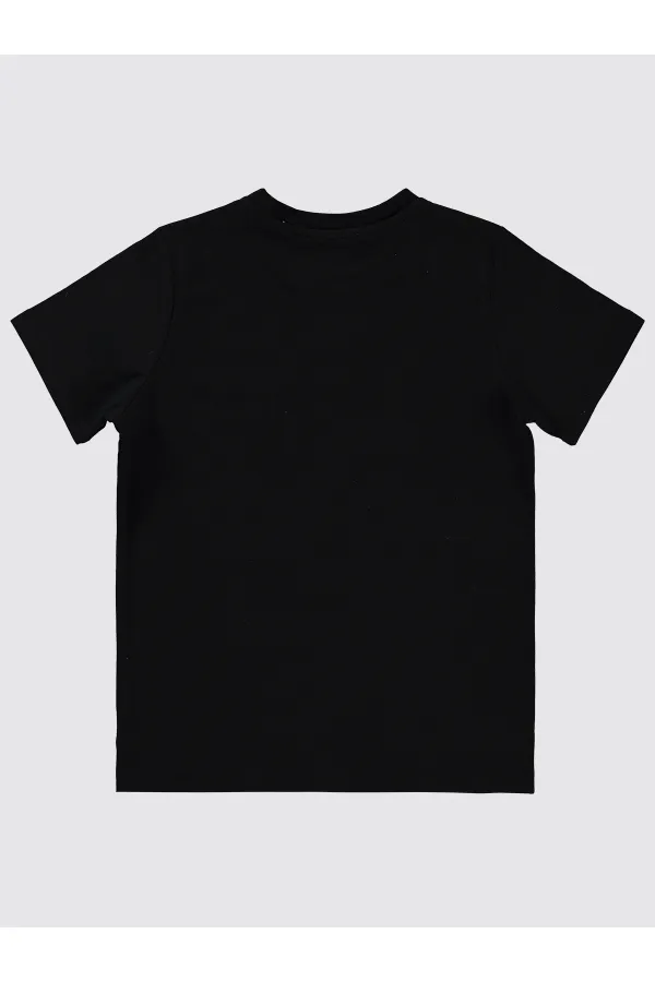 Lot de T-shirts noirs pour garçons de 6 à 9 ans