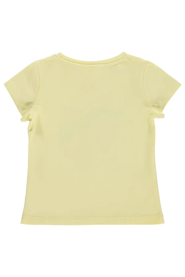 Kız Çocuk Tişört Km 2-5 Yaş Sarı - Paket