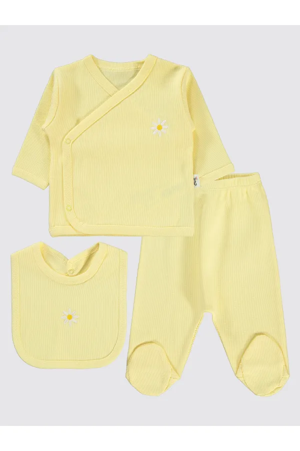 Baby Bodysuit Sets 0-24 Months Yellow - Package