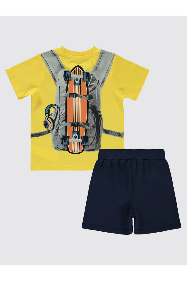 Erkek Çocuk Takım 2-5 Yaş Sarı - Paket