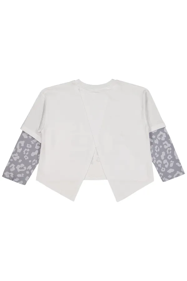 Kız Çocuk Sweatshirt 10-13 Yaş Beyaz - Paket