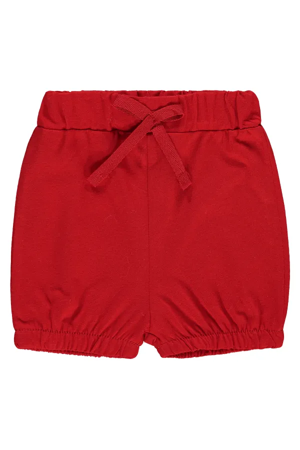 Bebek Şort 0-24 Ay Kırmızı - Paket