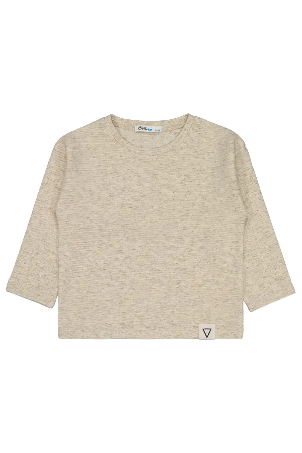 Boy Sweatshirt 2-5 Years Beige - Package