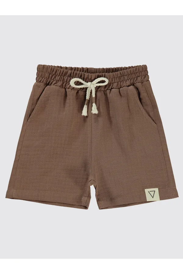 Erkek Çocuk Şort 2-5 Yaş Kahve - Paket
