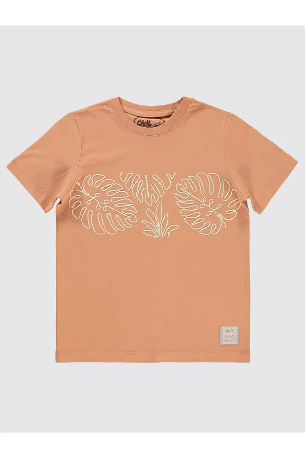 T-shirt garçon 10-13 ans - Motif carreaux - Emballage