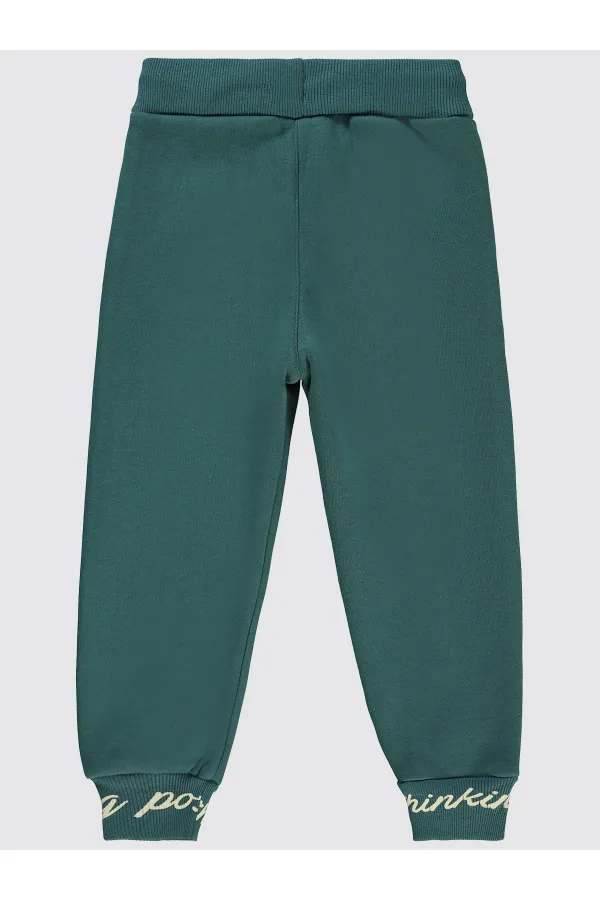 Bas de survêtement pour filles de 2 à 5 ans, couleur pétrole - Emballage