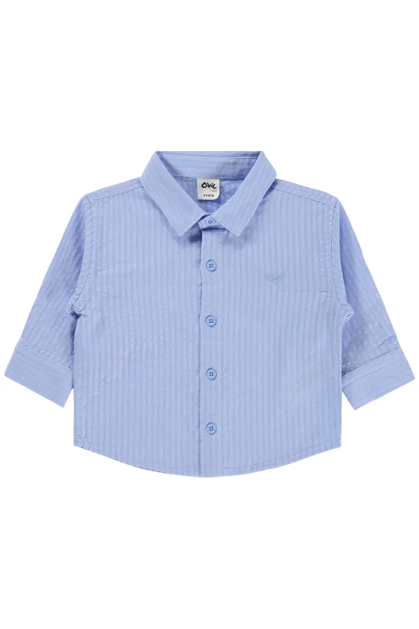 Bebek Gömlek 0-24 Ay Mavi - Paket