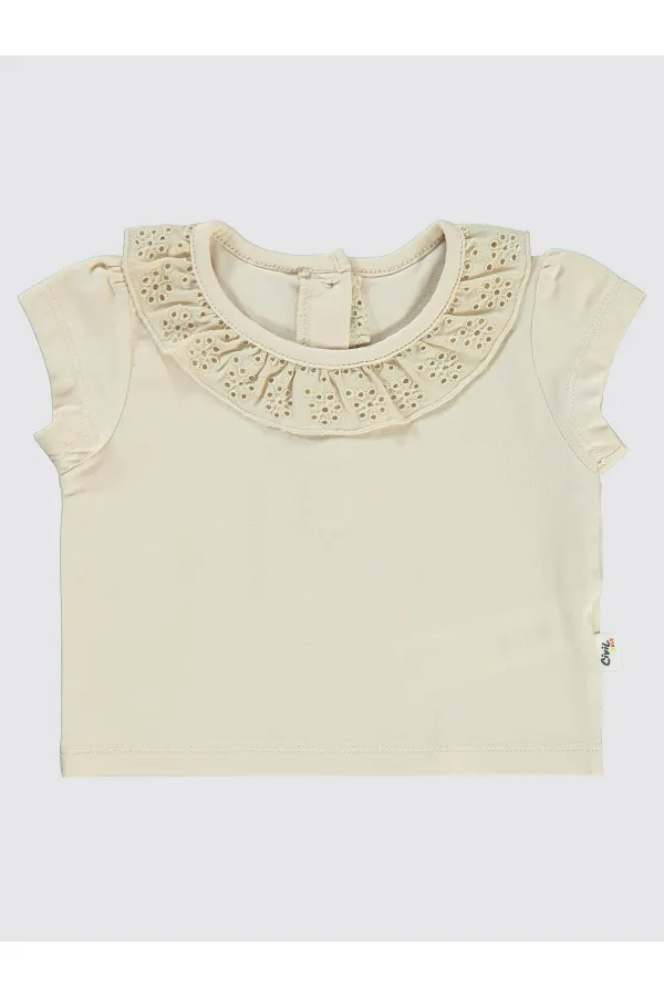 Lot de T-shirts bébé 6-18 mois ivoire