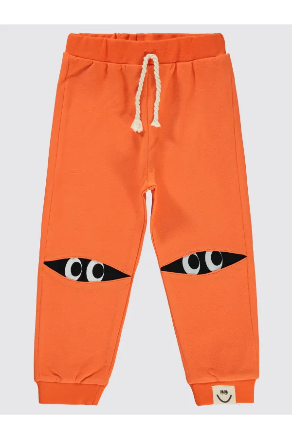 Erkek Çocuk Eşofman Altı 2-5 Yaş Turuncu - Paket