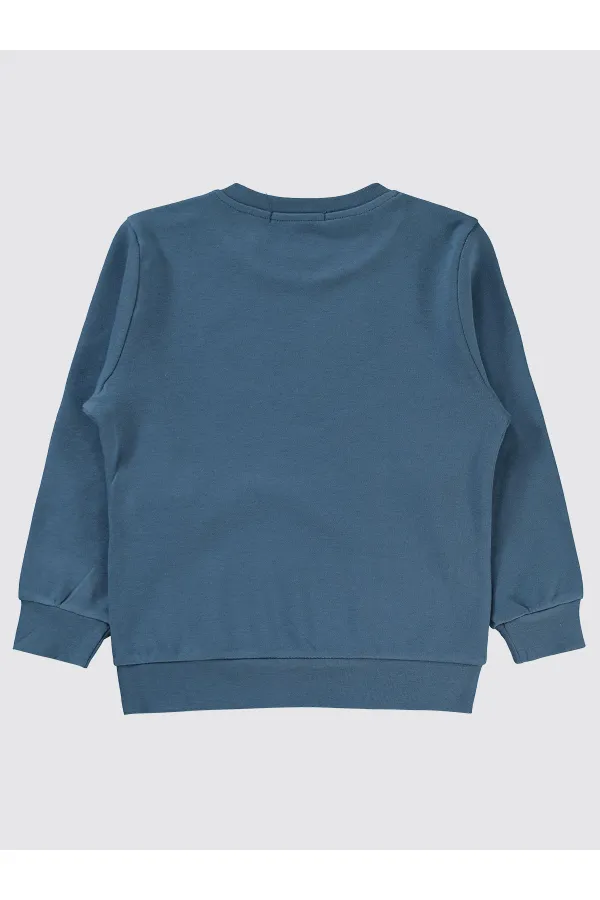 Erkek Çocuk Sweatshirt 2-5 Yaş İndigo - Paket