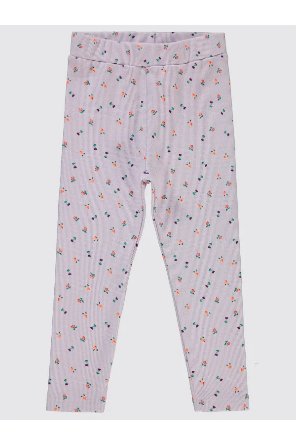 Leggings lilas pour filles de 2 à 5 ans - Emballage