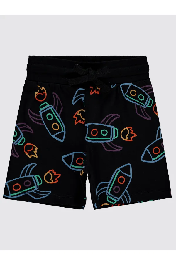 Erkek Çocuk Kapri 2-5 Yaş Siyah - Paket